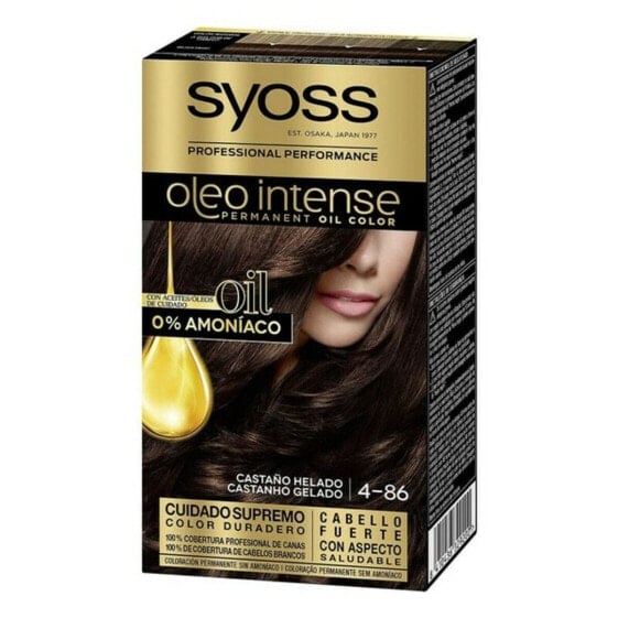 Краска для волос Постоянная Syoss Olio Intense Без аммиака Nº 4,86 Морозный каштан
