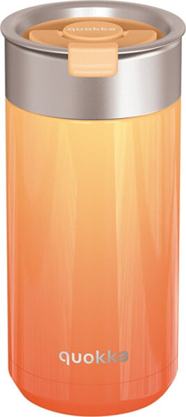 Quokka Quokka Boost Coffee Tumbler - Kubek termiczny ze stali nierdzewnej z zaparzaczem 400 ml (Apricot Orange)