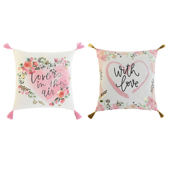 Cushion Home ESPRIT Romantic 45 x 5 x 45 cm (2 Units)