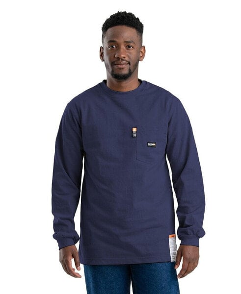 Men's Flame Resistant Crew Neck Pocket Tee Big and Tall