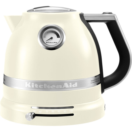 Электрический чайник KitchenAid 5KEK1522EAC - 1.5 л - 2400 Вт - Кремовый - Пластик - Регулируемый термостат - Показатель уровня воды