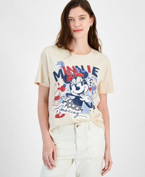 Juniors' Amazing Minnie Mouse Crewneck T-Shirt