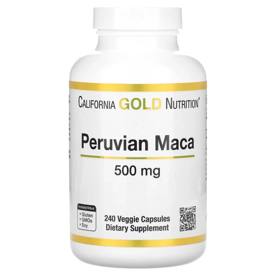 Peruvian Maca, 500 mg, 240 Veggie Capsules