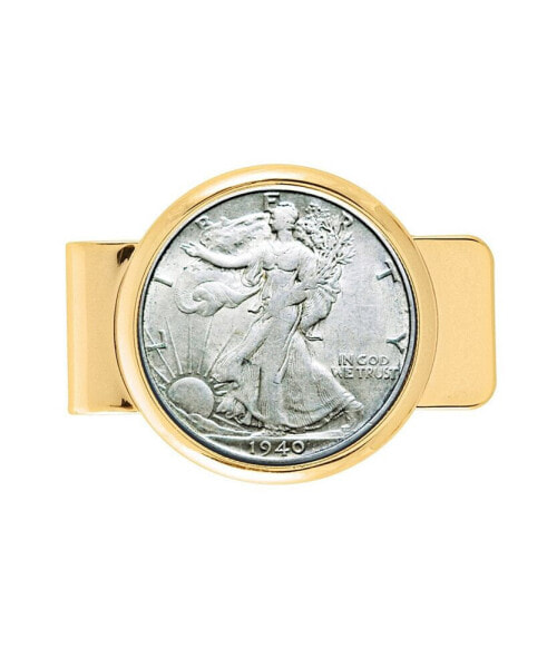 Men's Walking Liberty Silver Half Dollar Coin Money Clip