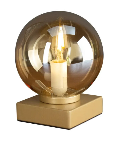 Настольная офисная лампа MeineWunschleuchte LED Kugellampe Bubble Медь Amberстекло