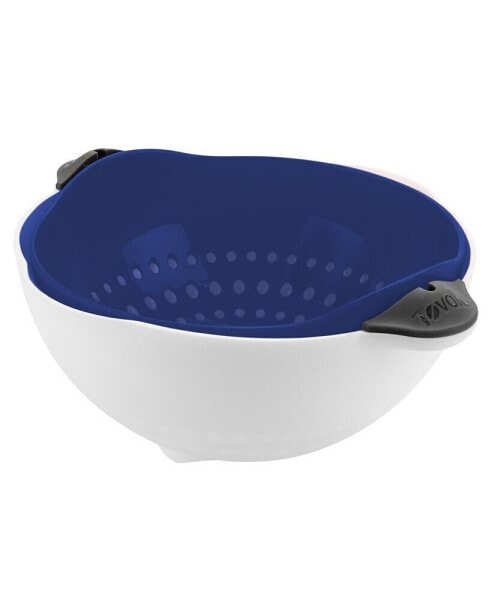 Soak N' Strain Colander, Easy-Pour Spout, 1.5-Qt. Food Strainer