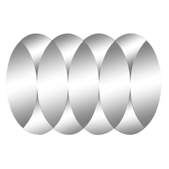 Настенное зеркало DKD Home Decor Стеклянный круги (120 x 2 x 80 cm)