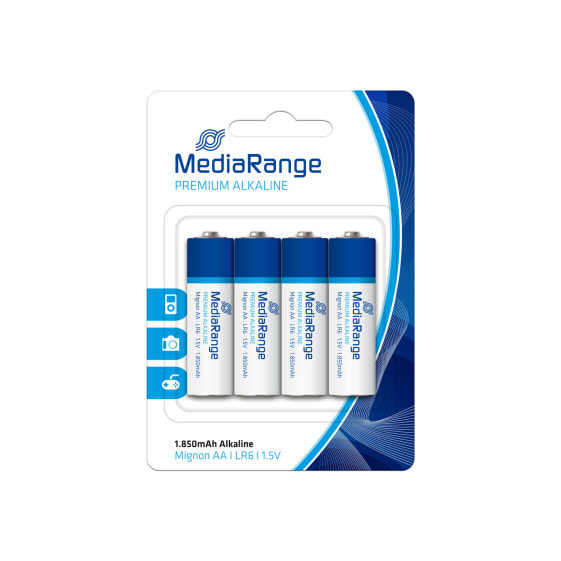 MEDIARANGE MRBAT104 - Single-use battery - AA - Alkaline - 1.5 V - 4 pc(s) - 1850 mAh