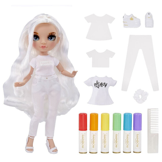 RAINBOW HIGH Color & Create Blue Eyes Doll