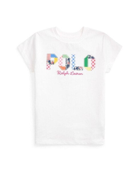 Футболка для малышей Polo Ralph Lauren смешанный логотип хлопковой майка для девочек
