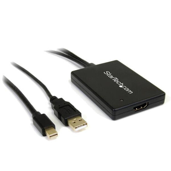 StarTech.com Mini DisplayPort to HDMI Adapter with USB Audio - 0.68 m - HDMI + USB - Mini DisplayPort - Female - Male - Straight