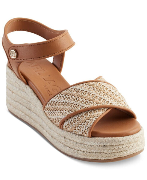 Women's Celest Ankle-Strap Espadrille Platform Wedge Sandals