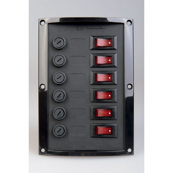 TALAMEX Switch Panel 6-Fuses Black