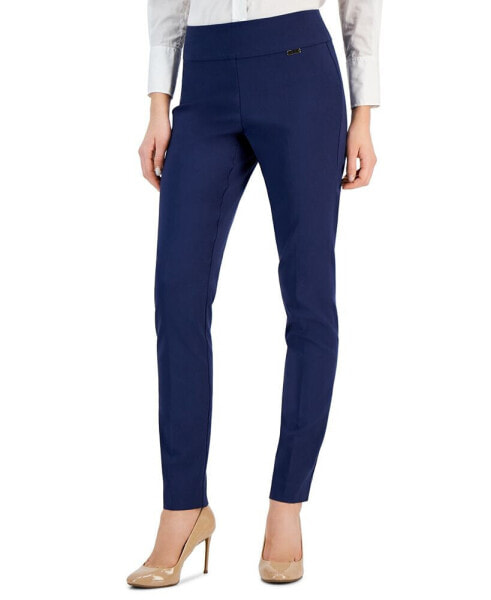 Mid-Rise Petite Tummy-Control Skinny Pants, Petite & Petite Short, Created for Macy's