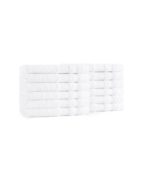 Magellan Washcloths (12 Pack), 13x13 in., Soft Ring Spun Cotton, White