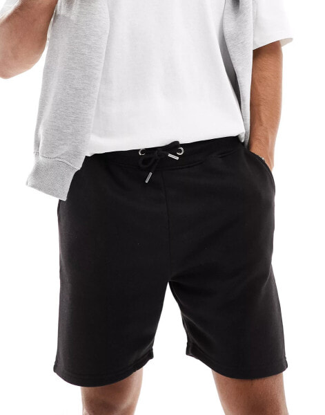 DTT jersey shorts in black