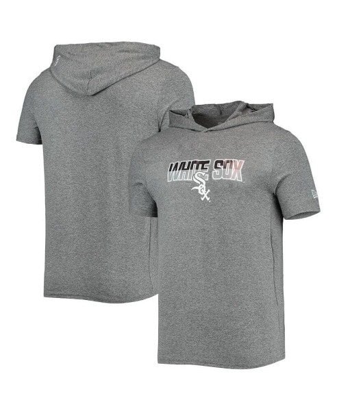 Men's Heathered Gray Chicago White Sox Hoodie T-shirt