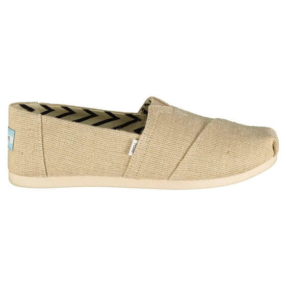 TOMS Undyed metallic stripe linen espadrilles