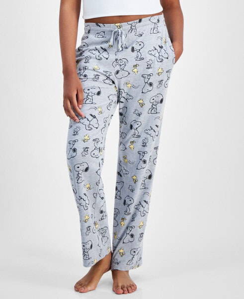 Juniors' Snoopy Drawstring Lounge Pants