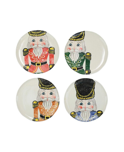 Nutcrackers Dinnerware Dinner Plates, Set of 4