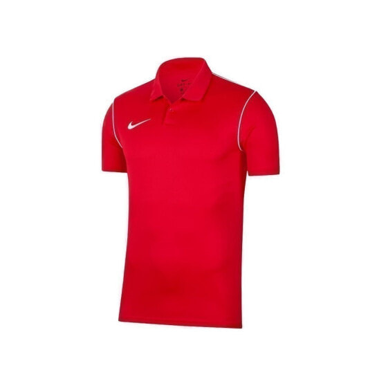 Мужская футболка-поло спортивная красная с логотипом Nike Dry Park 20