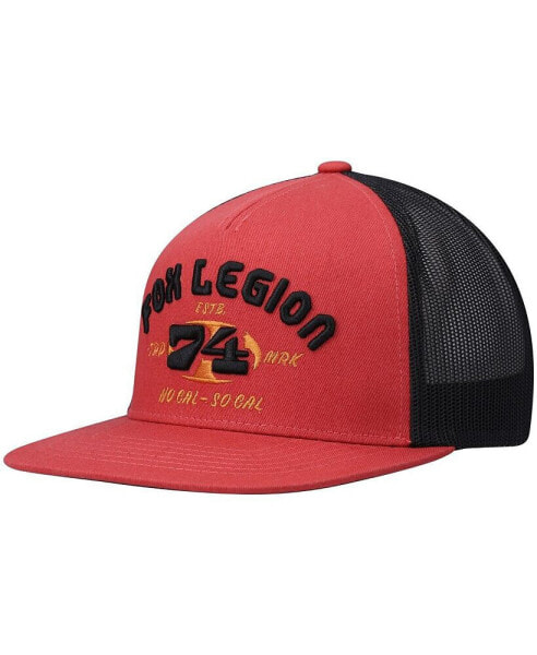 Men's Red At Bay Trucker Snapback Hat