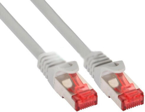 InLine Patch Cable S/FTP PiMF Cat.6 250MHz copper halogen free grey 3m