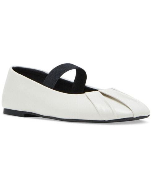 Sabrinaa Pleated Mary-Jane Ballet Flats