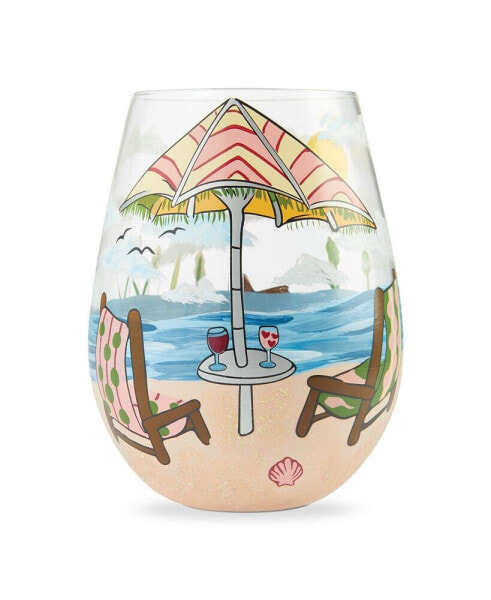 LOLITA Beach Please Stemless Wine Glass