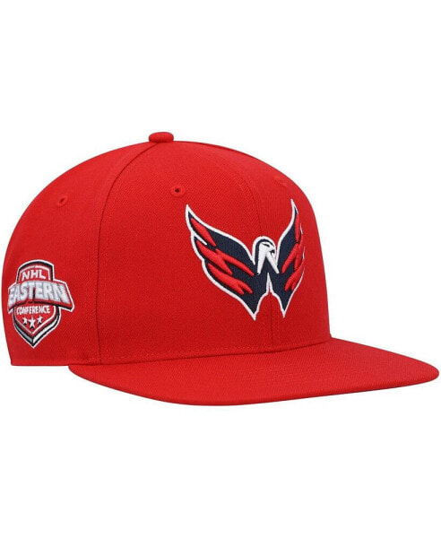 Men's Red Washington Capitals Sure Shot Captain Snapback Hat