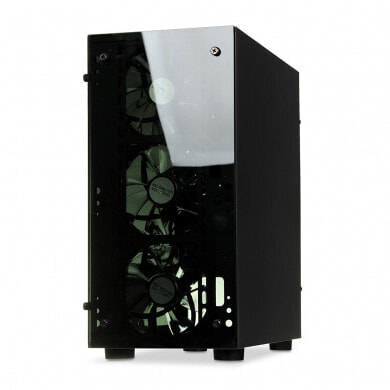 iBOX PASSION V4 - Mini Tower - PC - Tempered glass - Black - Mini-ATX - Gaming