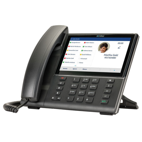 Mitel 6873 SIP - Wired handset - Speakerphone - Caller ID - Black