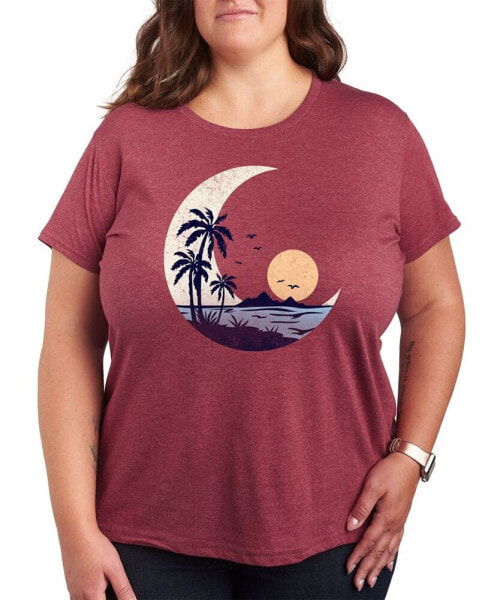 Trendy Plus Size Sunset Graphic T-Shirt
