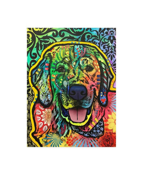Dean Russo Dog Pop Green Canvas Art - 15" x 20"
