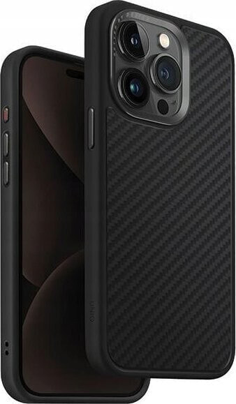 Uniq UNIQ etui Keva iPhone 15 Pro Max 6.7" Magclick Charging czarny/carbon black