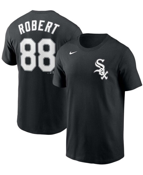 Men's Luis Robert Black Chicago White Sox Name Number T-shirt