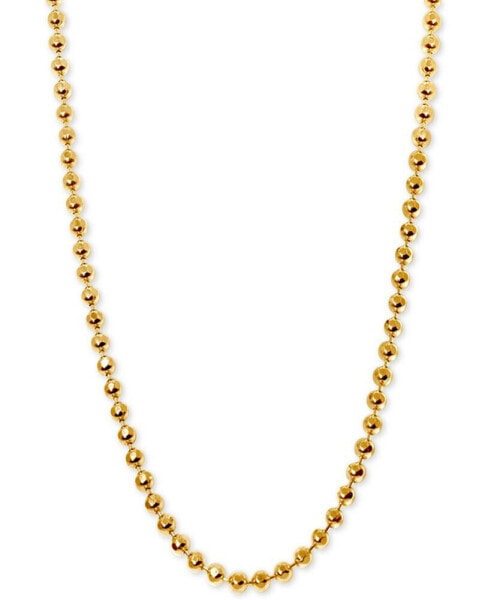 Beaded 16" Chain Necklace in 14k Gold