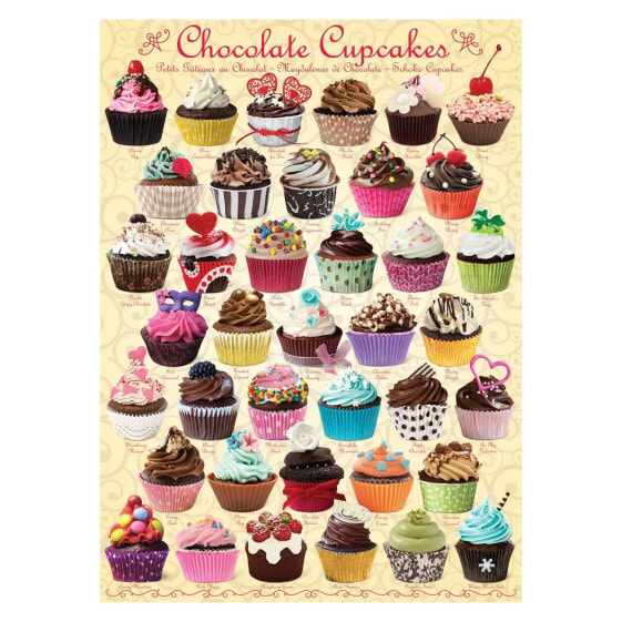 Пазл с изображением шоколадных кексов EUROGRAPHICS Сhristmas Cupcakes 1000 деталей