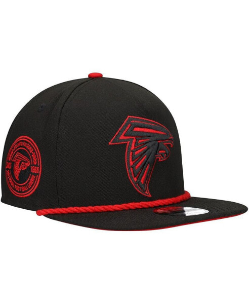 Men's Black Atlanta Falcons Captain Snapback Hat