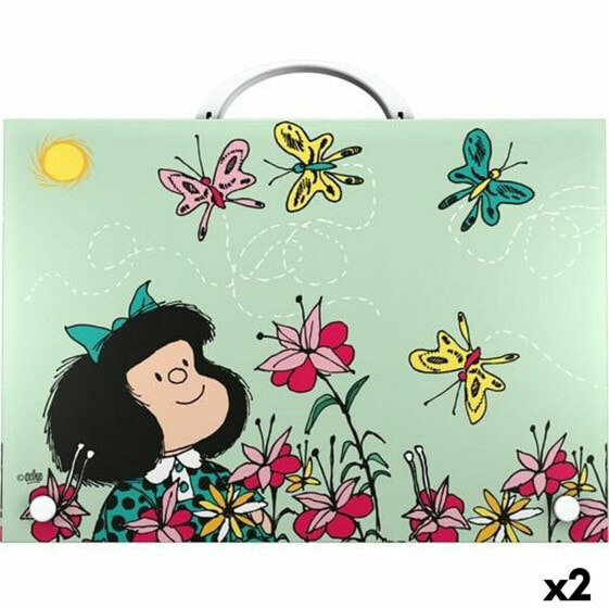 Document Holder Mafalda Spring Multicolour A4 (2 Units)