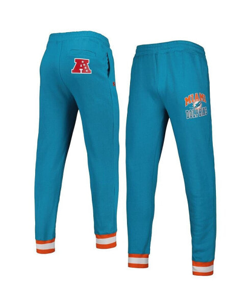 Men's Aqua Miami Dolphins Blitz Fleece Jogger Pants