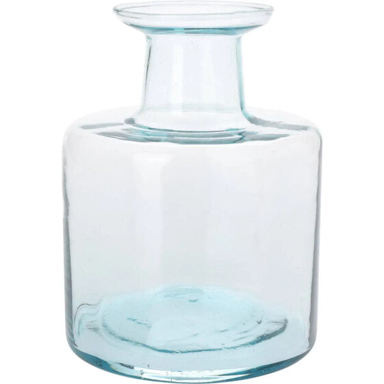 Blumenvase aus recyceltem Glas, Flasche