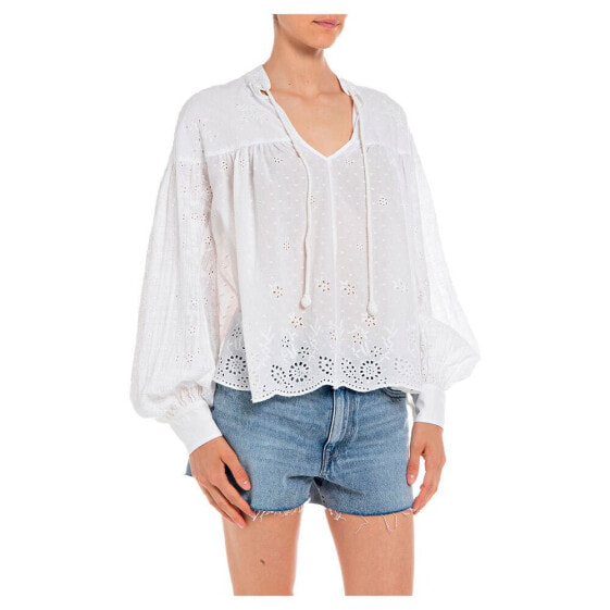 REPLAY W2099.000.10321 Long Sleeve Blouse