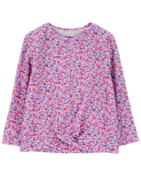 Baby Floral Jersey Long-Sleeve Fashion Top - Floral 18M