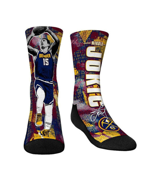 Youth Boys and Girls Socks Nikola Jokic Denver Nuggets Big Player Crew Socks