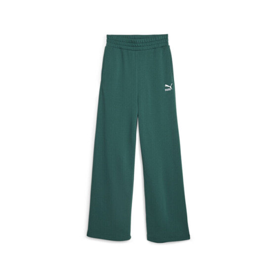 Puma Classics Relaxed Sweatpants Womens Green Casual Athletic Bottoms 62141143