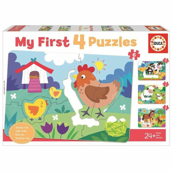 Пазл детский Educa My First Puzzles 8 Предметов (8 + 7 + 6 + 5 pcs)