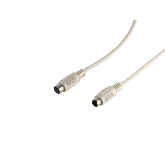 ShiverPeaks AK 3236 SC - Kabel PS/2 Stecker auf Buchse 3 m - Kabel - 3 m - Male/Female - 6-p Mini-DIN - 6-p Mini-DIN - Beige - 1 pc(s)