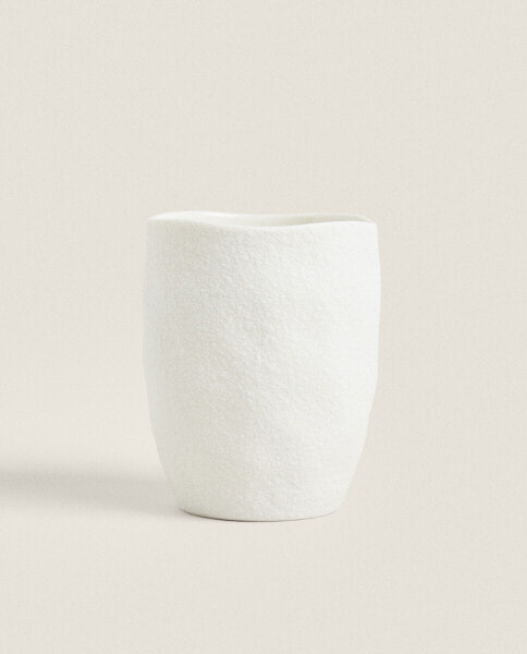 Textured ceramic toothbrush holder