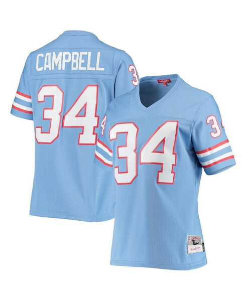 Women's Earl Campbell Light Blue Houston Oilers 1980 Legacy Replica Jersey